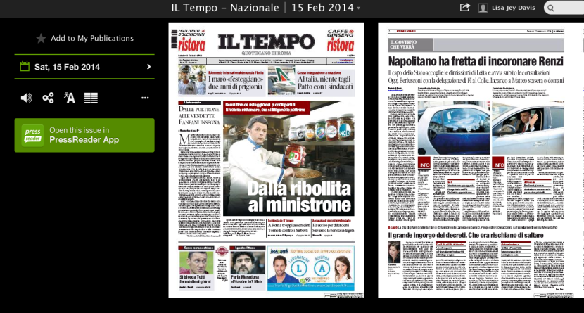 Il Tempo Italian Publication on Press Reader